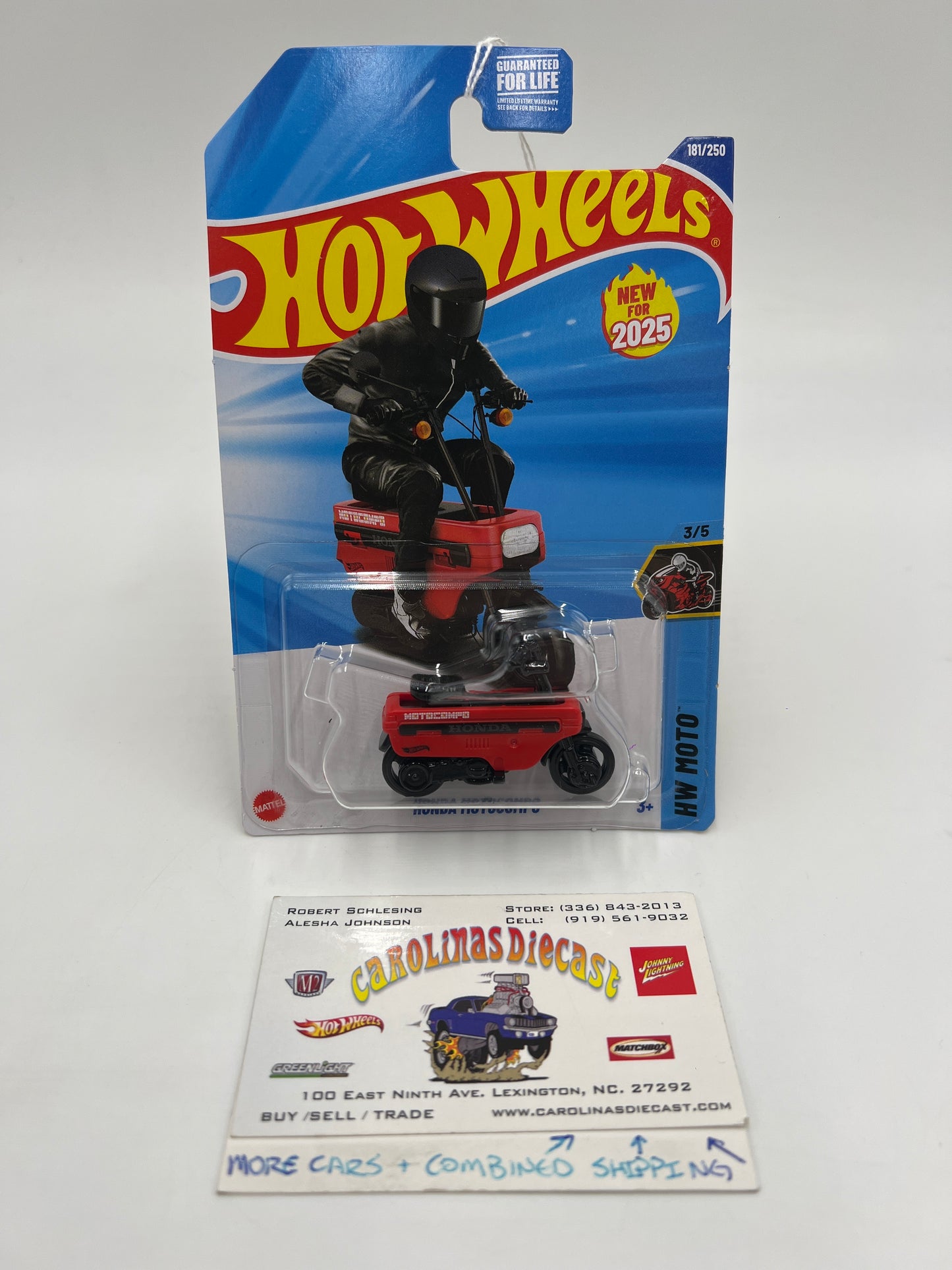 2025 Hot Wheels J Case HW Moto #181 Honda Motocompo Red 77H