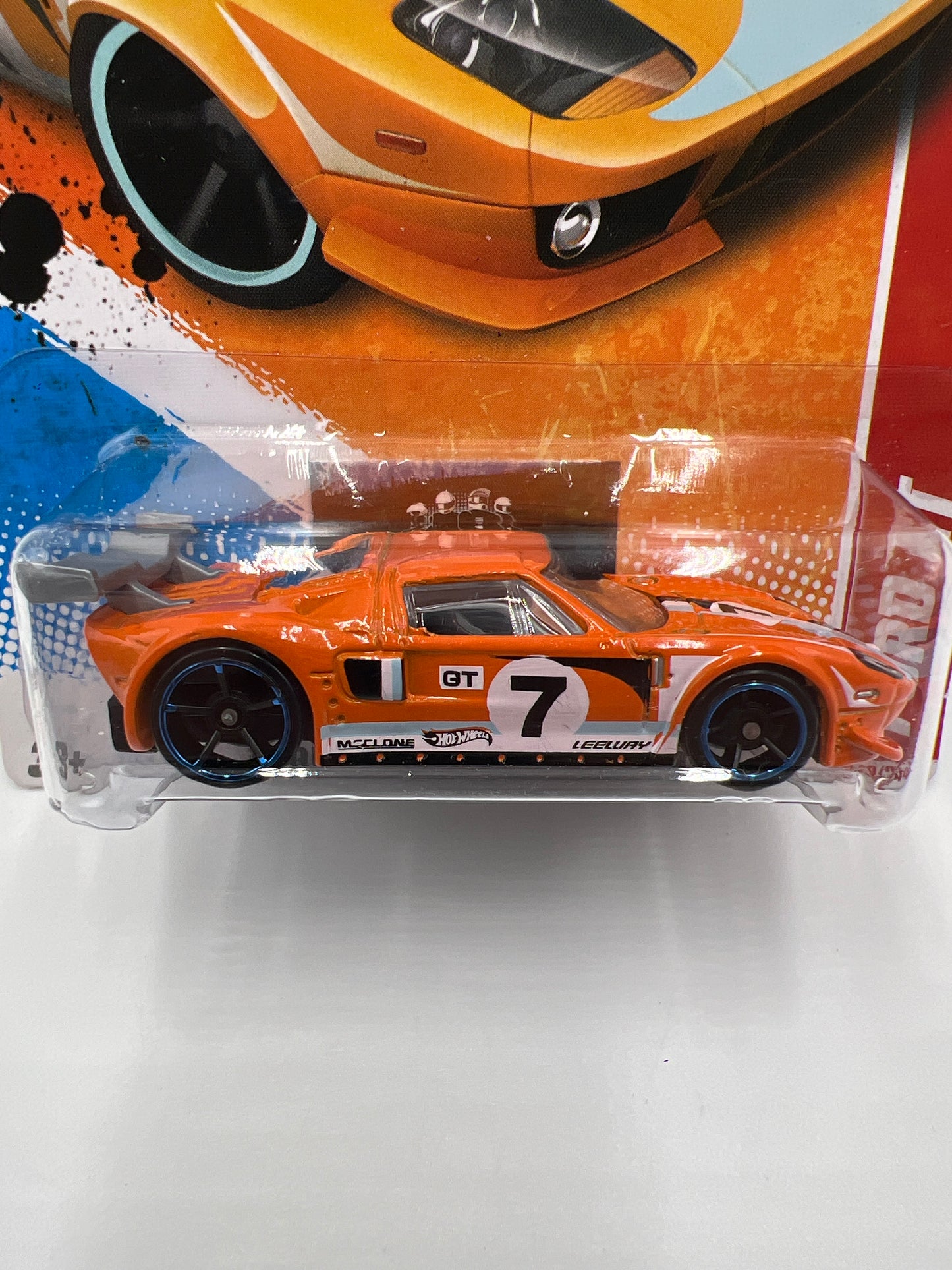 2011 Hot Wheels Thrill Racers Raceway #219 Ford GT Orange Instant Win Card