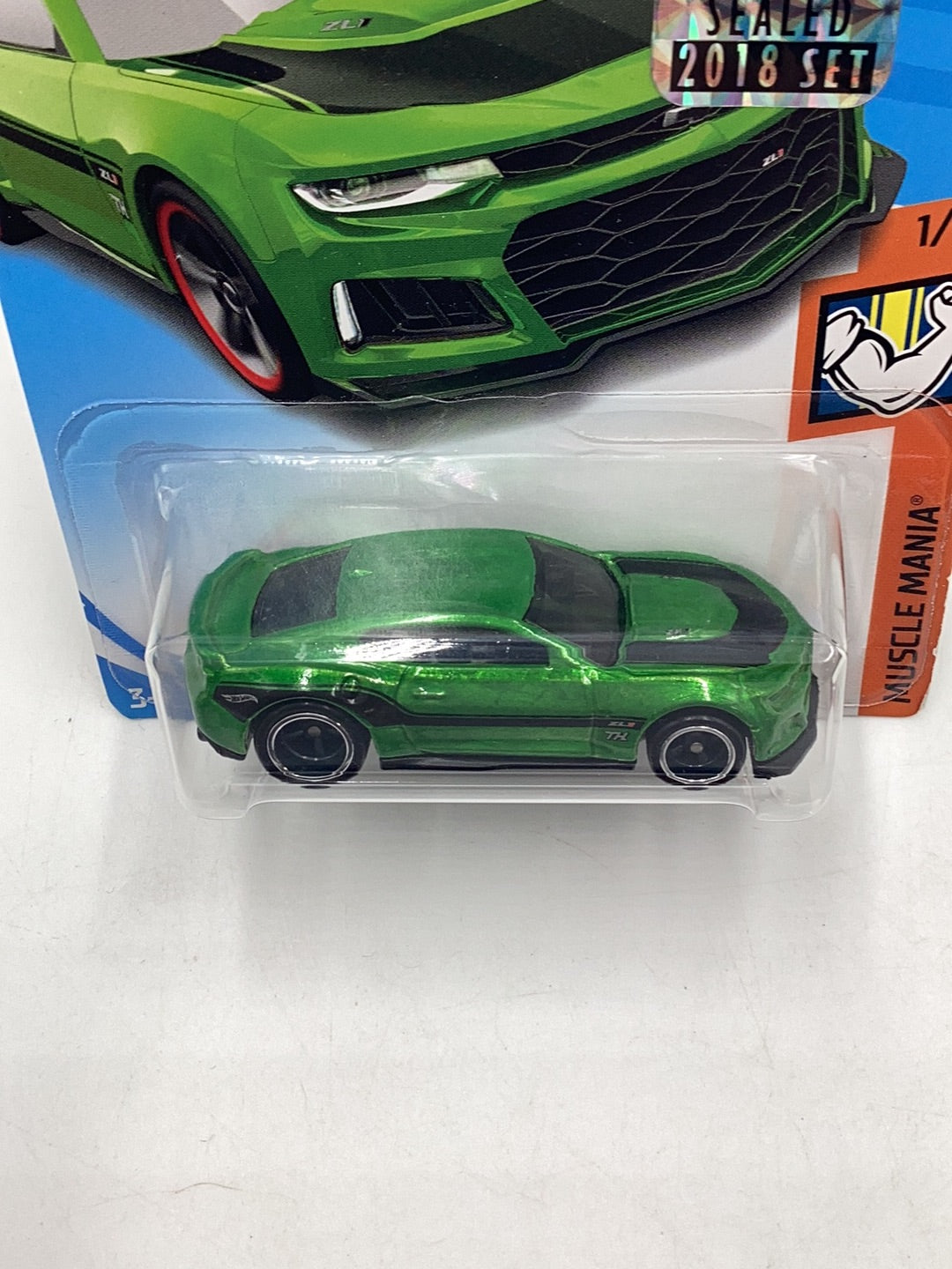 2018 hot wheels super treasure hunt 2017 Camaro ZL1 Redline Card Variation factory sealed sticker W/Protector