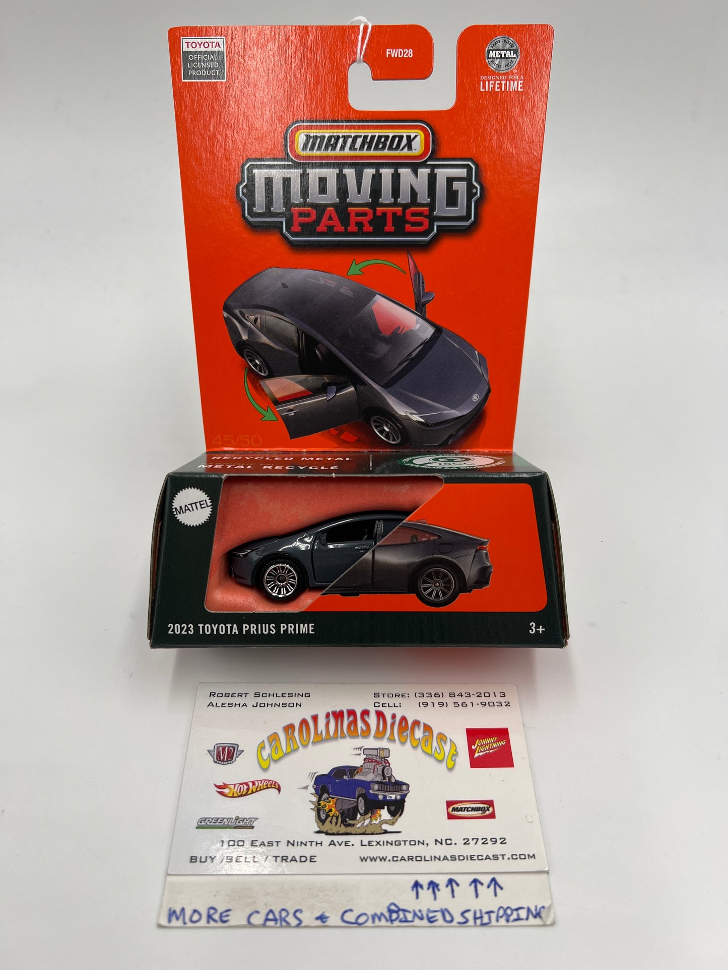 2025 Matchbox Moving Parts 2023 Toyota Prius Prime Gray 165C