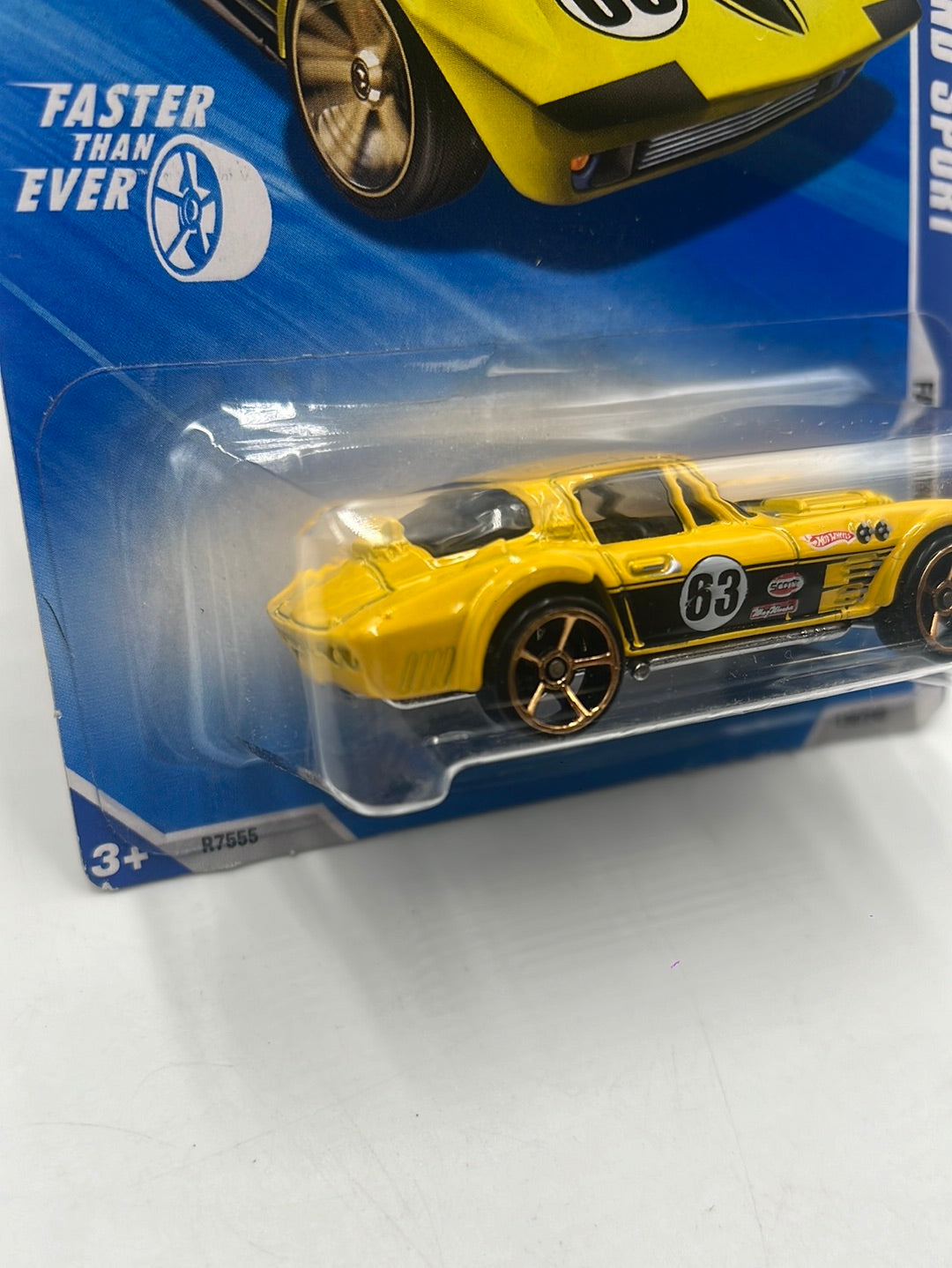 2010 Hot Wheels Faster Than Ever Corvette Grand Sport Yellow 130/240 18C