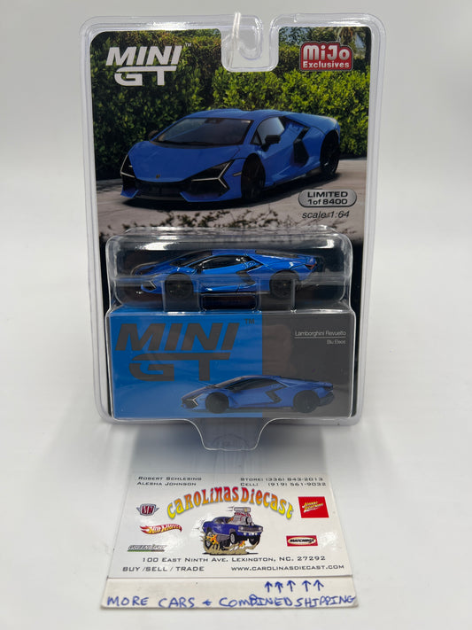 Mini GT Mijo Exclusives #748 Lamborghini Revuelto Blue