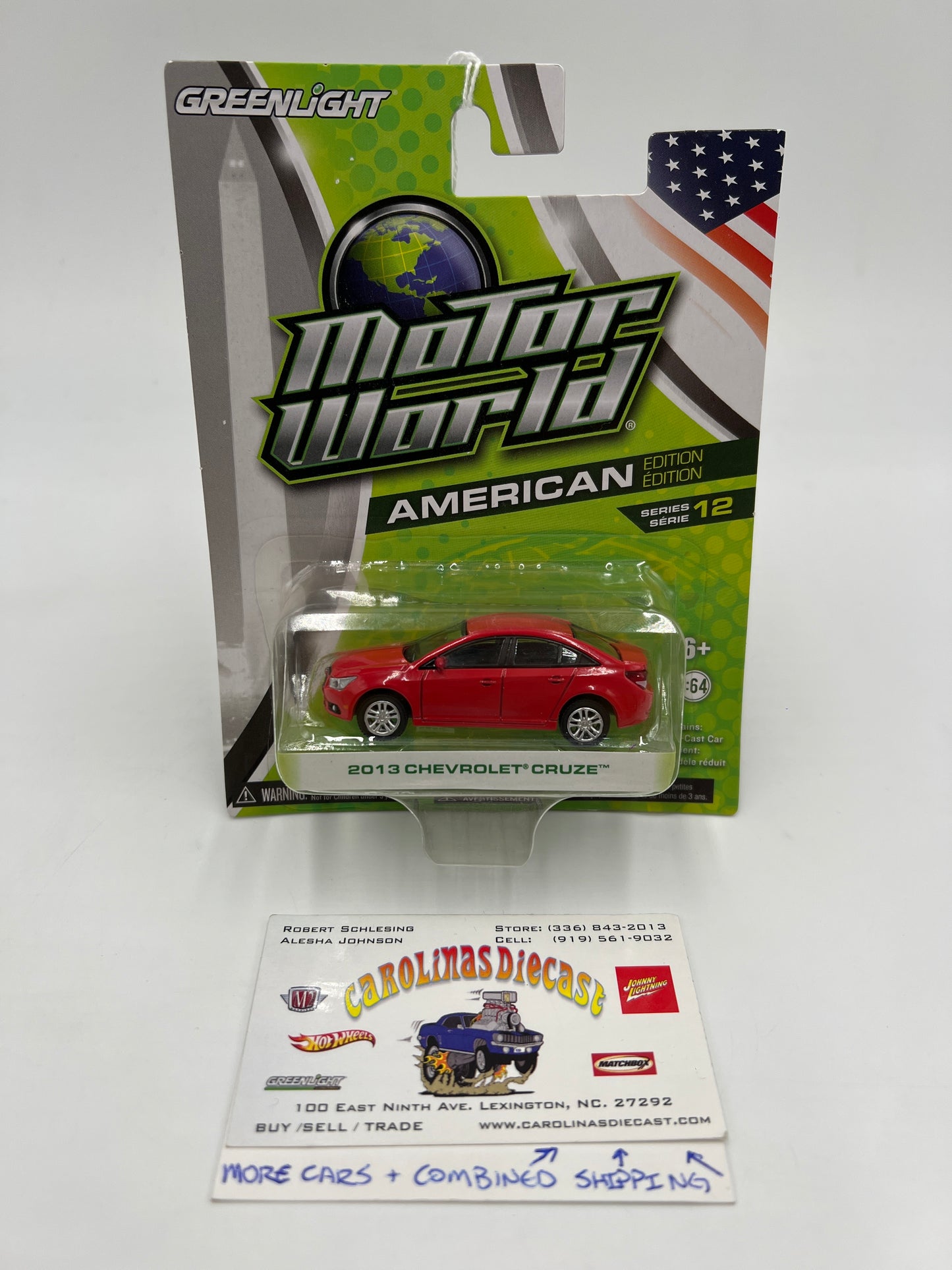 Greenlight Motor World Series 12 2013 Chevrolet Cruise Red HTF