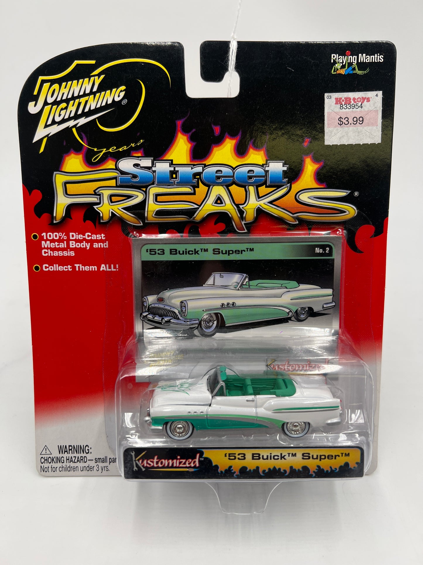 Johnny Lightning Street Freaks 1953 Buick Super White 220A