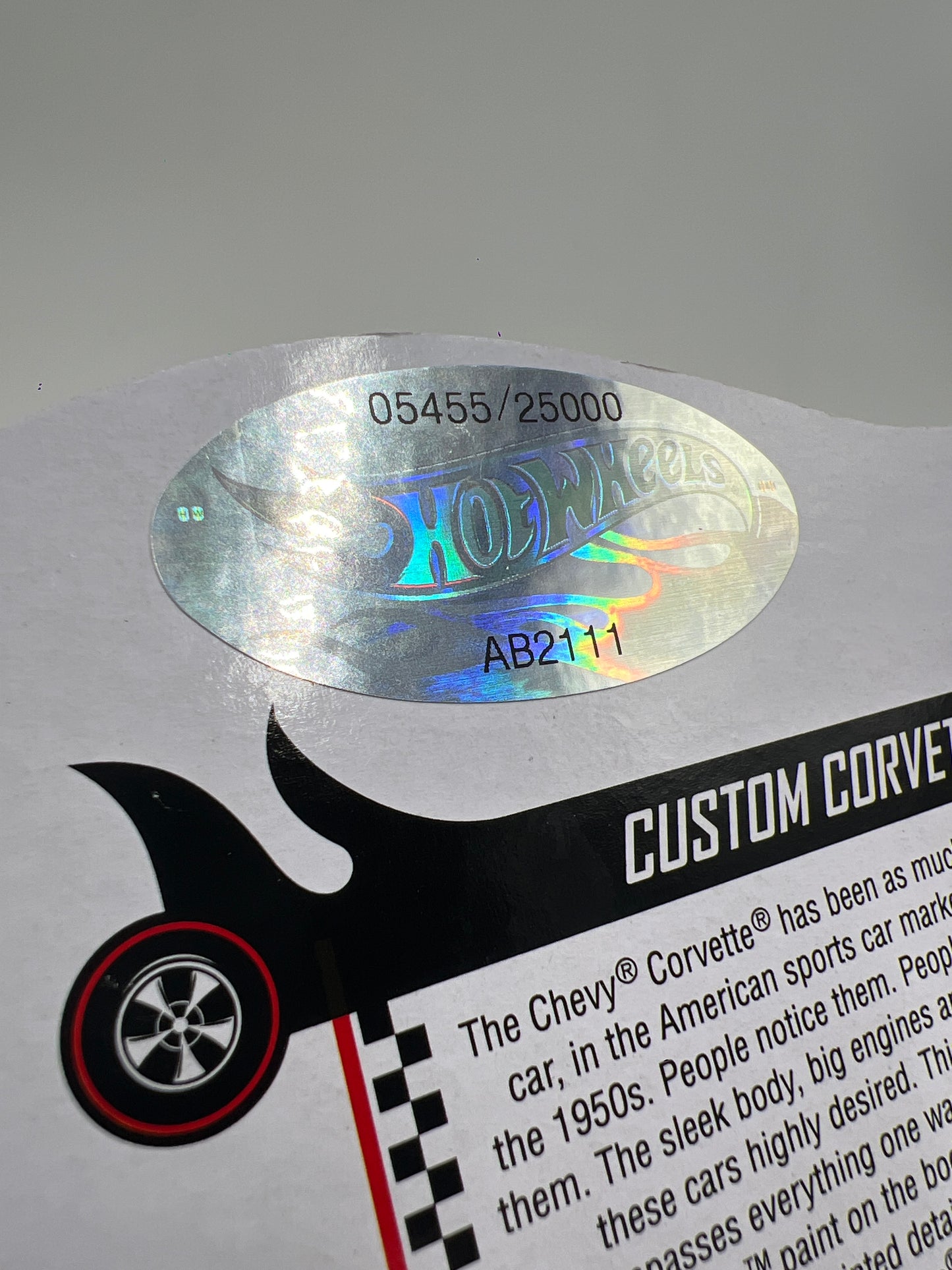 2022 Hot Wheels RLC #5455/25000 Custom Corvette Black W/Protector