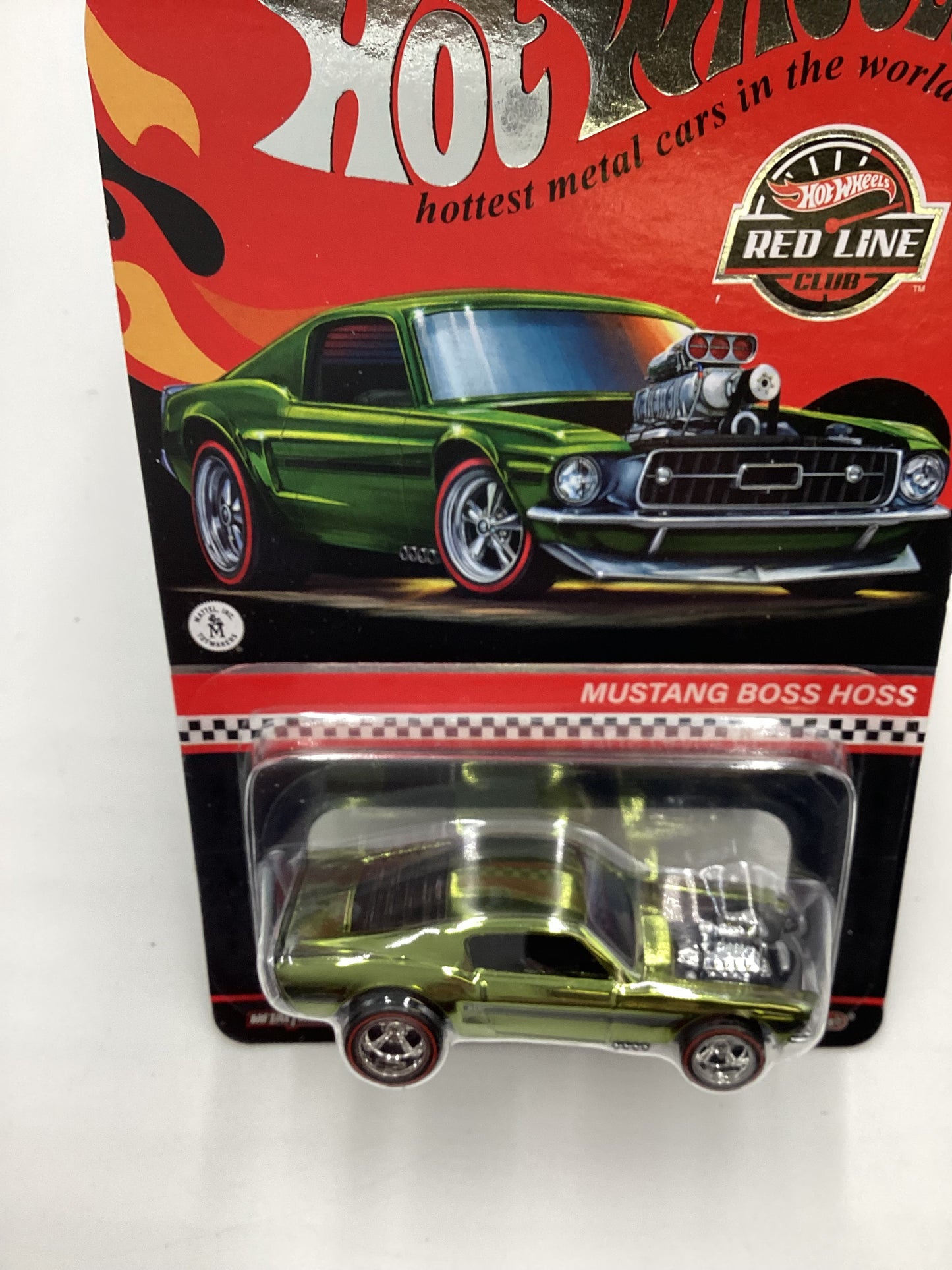 2022 Hot wheels RLC Mustang Boss Hoss Olive Green 01088/30000 with protector