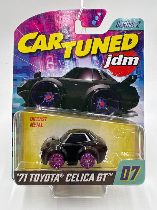 2025 MGA Car Tuned JDM Series 2 #7 71 Toyota Celica GT Black 178P