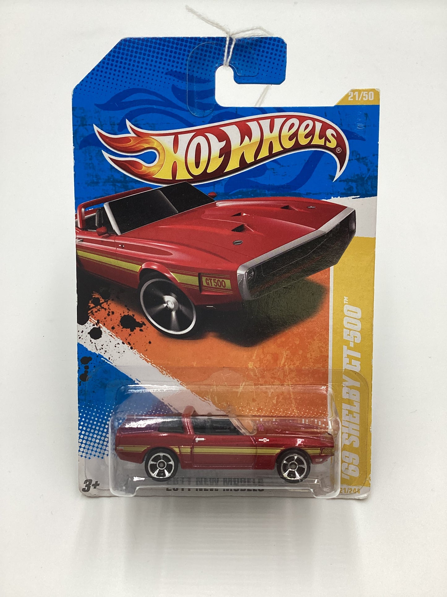 2011 Hot Wheels #21 69 Shelby GT-500 Red 25D