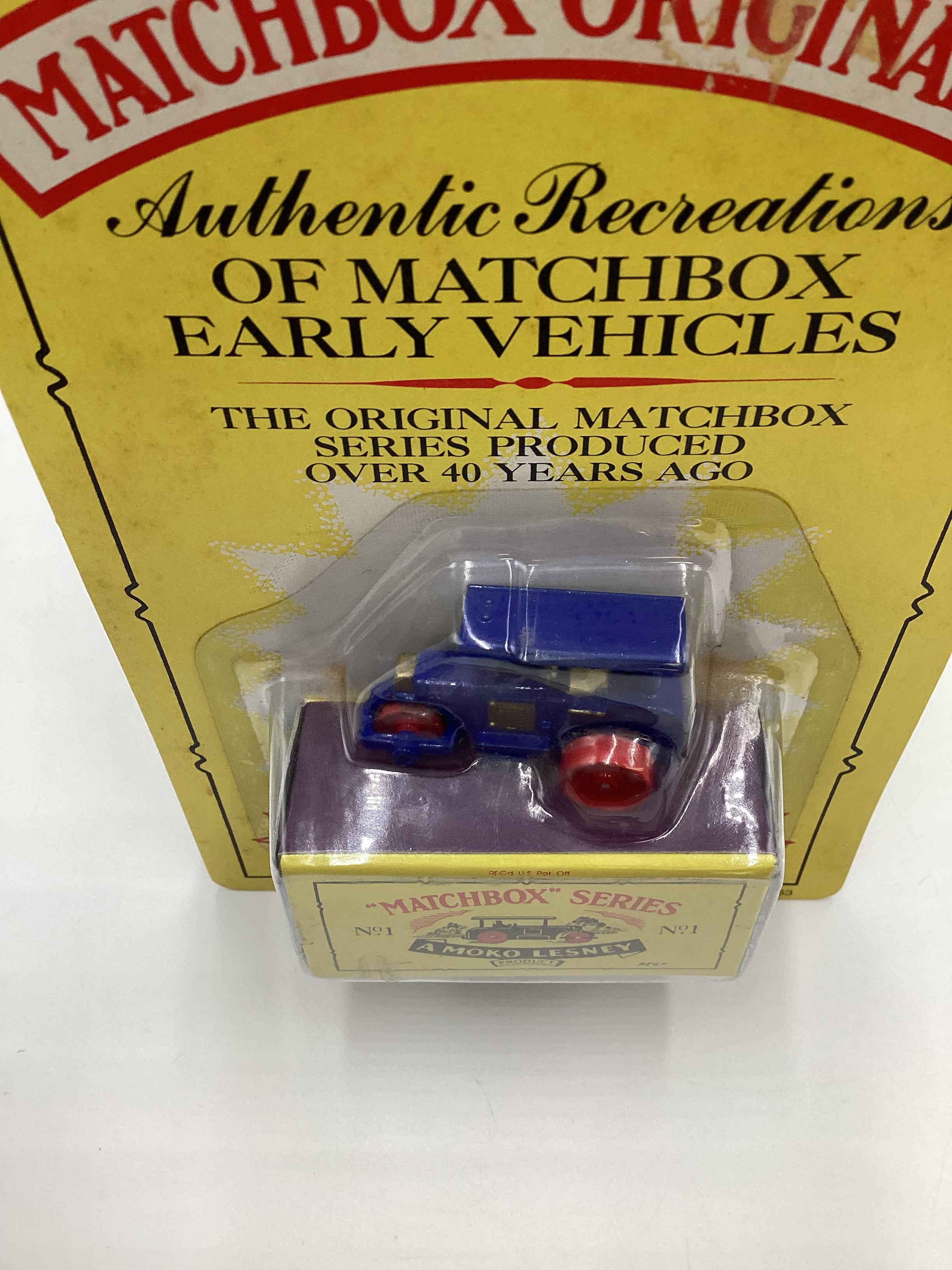 1992 Matchbox Originals No.1 Aveling Barford Road Roller Blue (SR