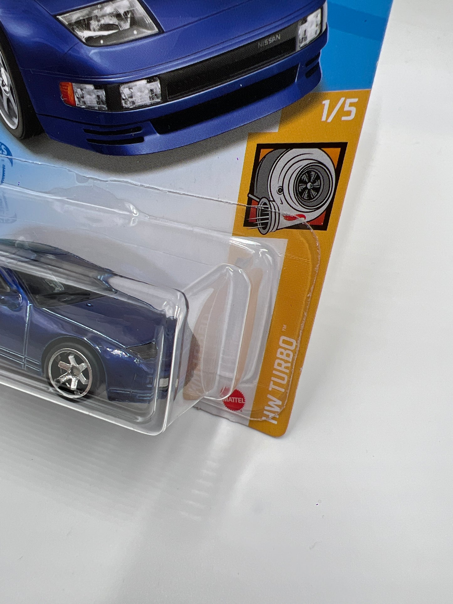 2021 Hot Wheels Super Treasure Hunt #23 Nissan 300ZX Twin Turbo Blue W/Protector