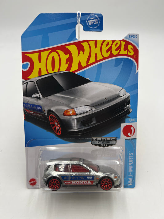 2024 Hot Wheels H Case #95 Zamac #5 92 Honda Civic EG 149C