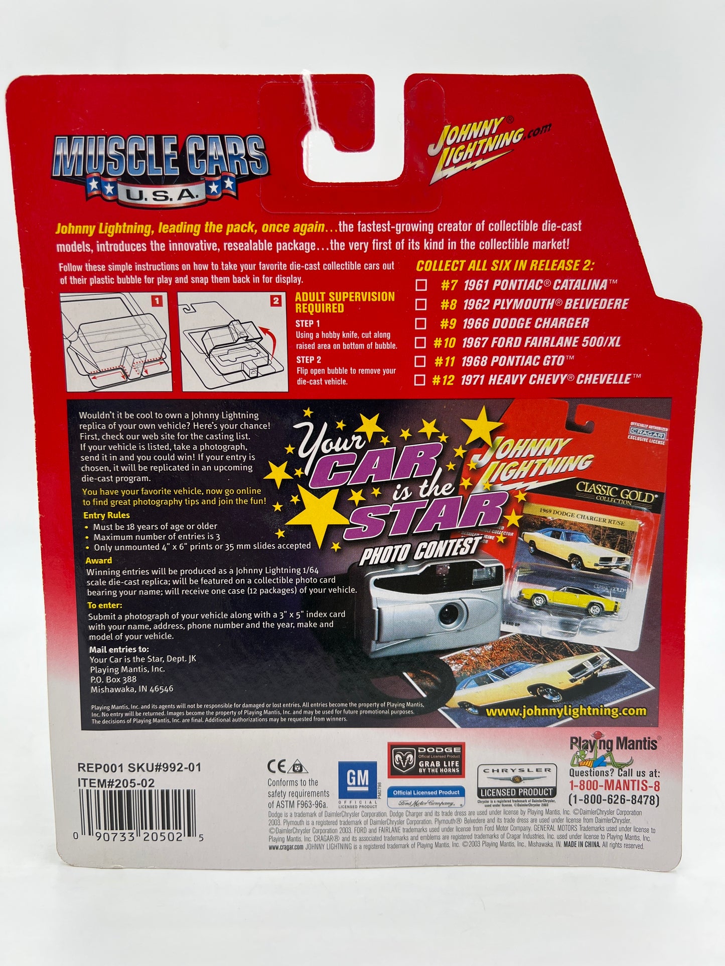 Johnny Lightning Muscle Cars USA #7 1961 Pontiac Catalina Black