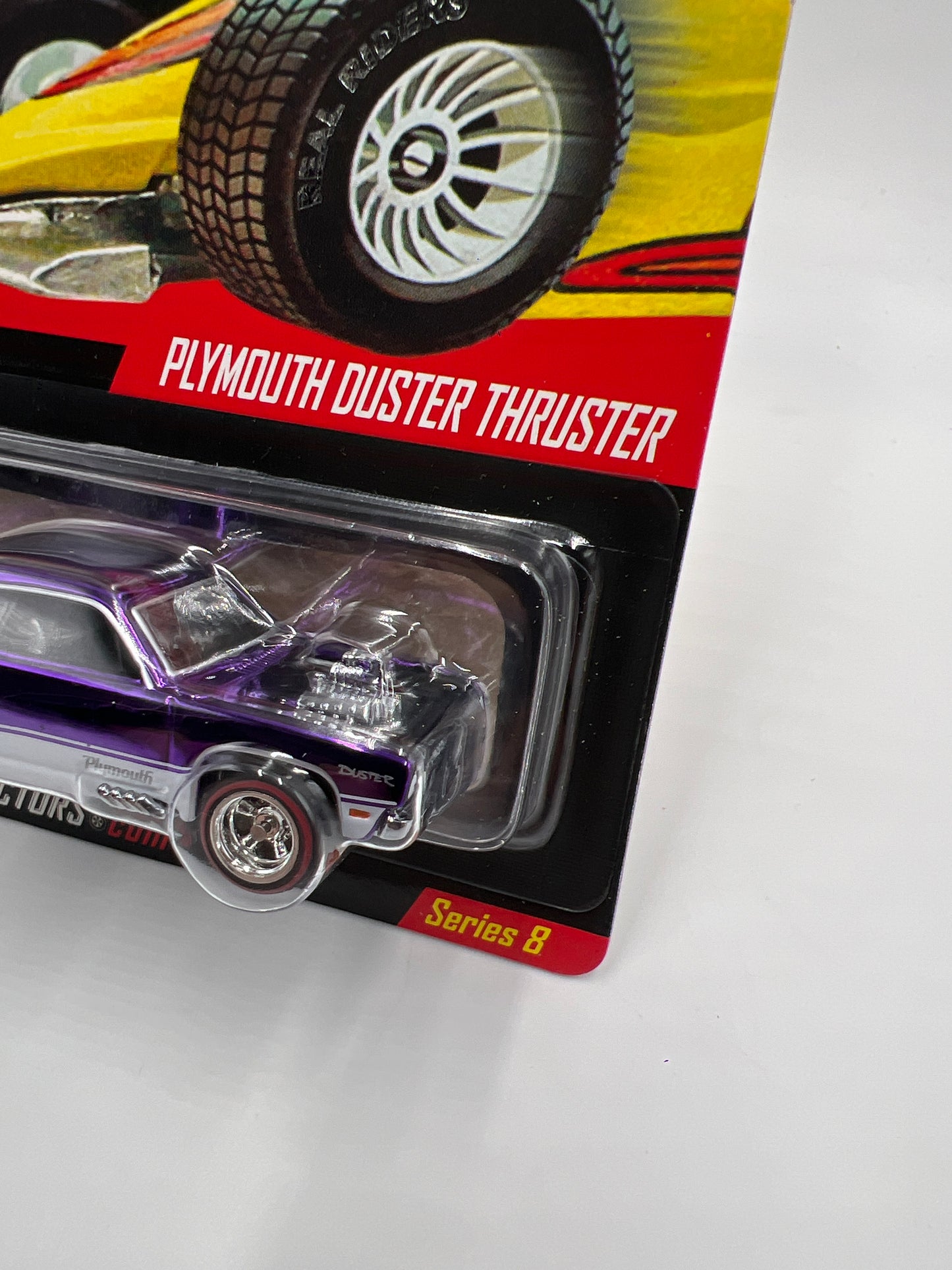 Hot Wheels RLC Real Riders Series 8 #2 3370/6500 Plymouth Duster Thruster Purple W/Protector