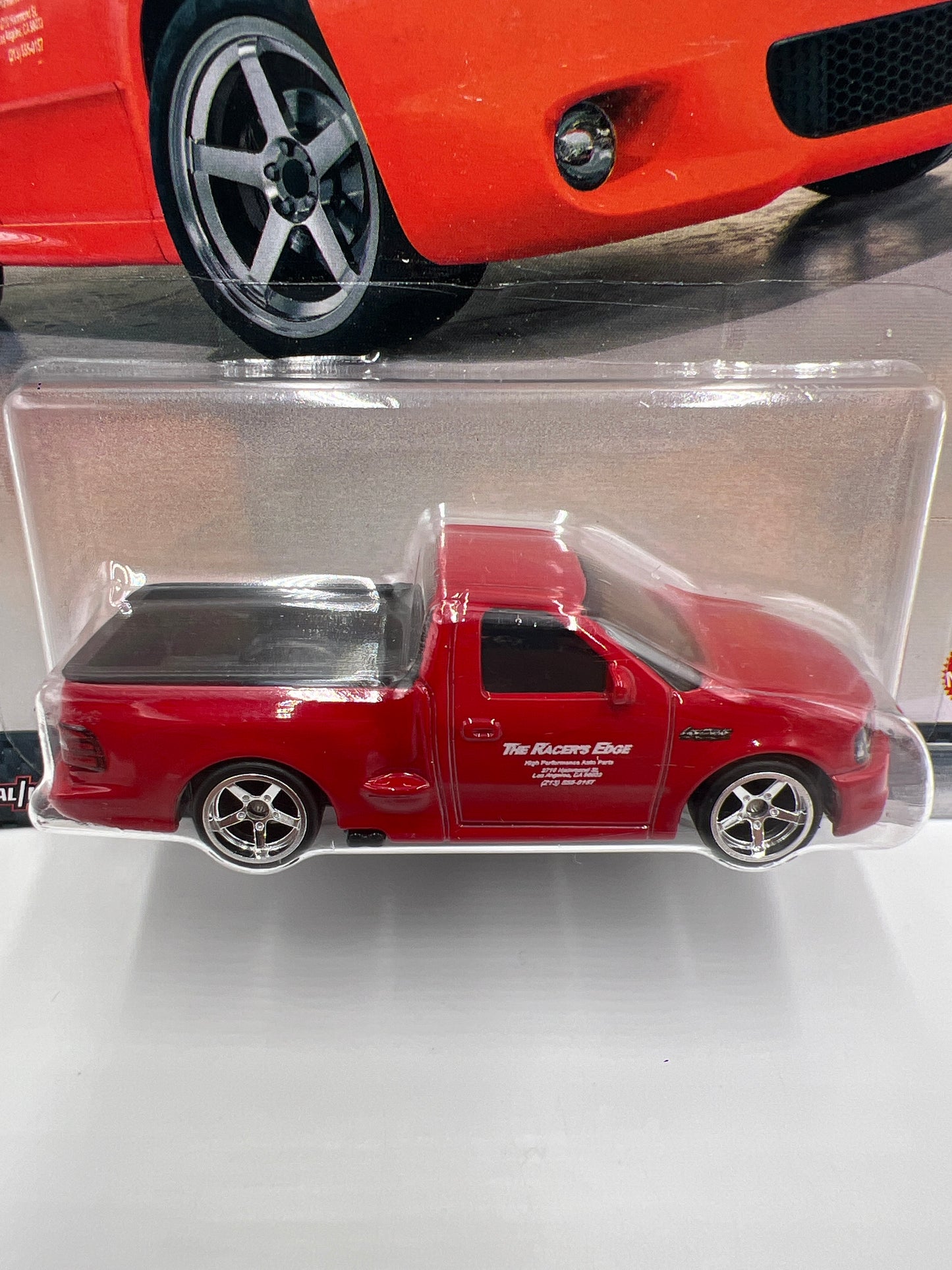 Hot Wheels Premium Fast & Furious Fast #1 99 Ford F-150 SVT Lightning Red W/Protector 2