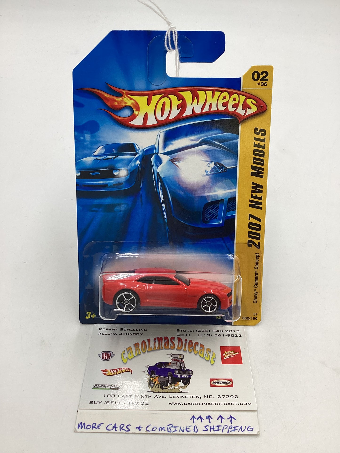 2007 Hot wheels New Models #002 Chevy Camaro Concept Red 17H