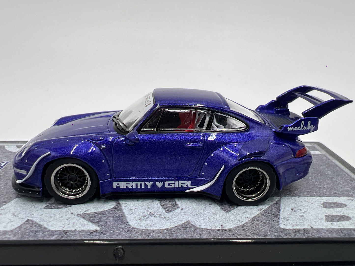 Tarmac Works x Hobby64 RWB 993 Army Girl Purple