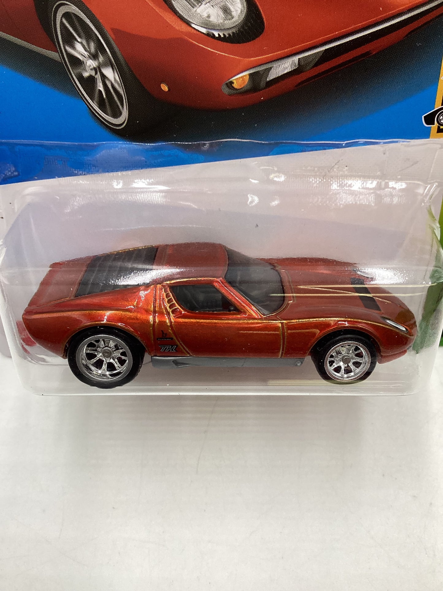 2022 Hot wheels Super treasure hunt 71 Lamborghini Miura SV Orange W/ Protector