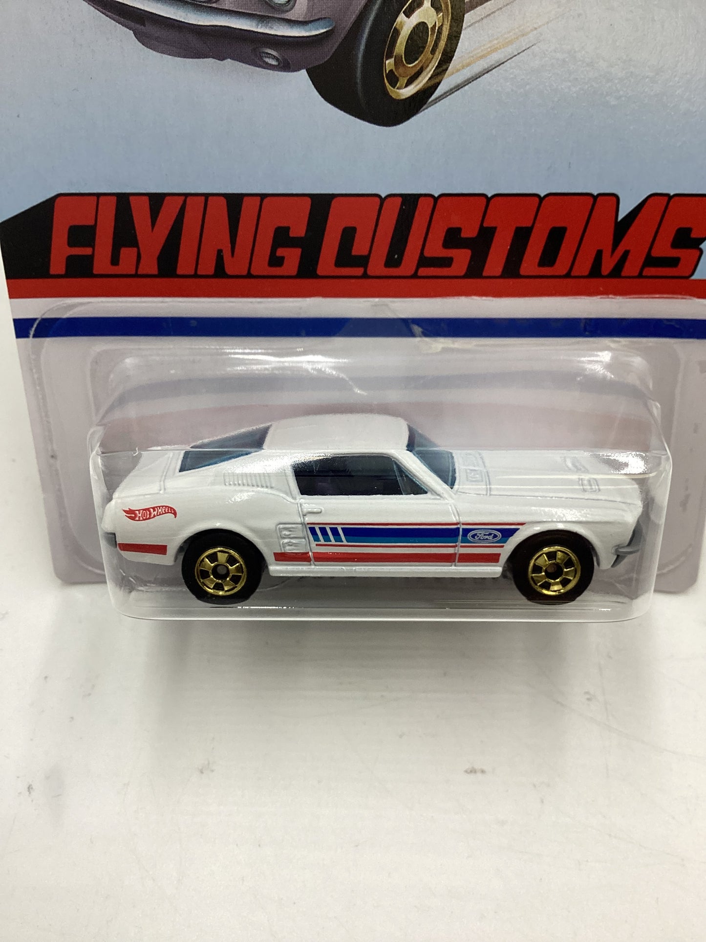 Hot Wheels Target Exclusive Flying Customs 67 Custom Mustang White