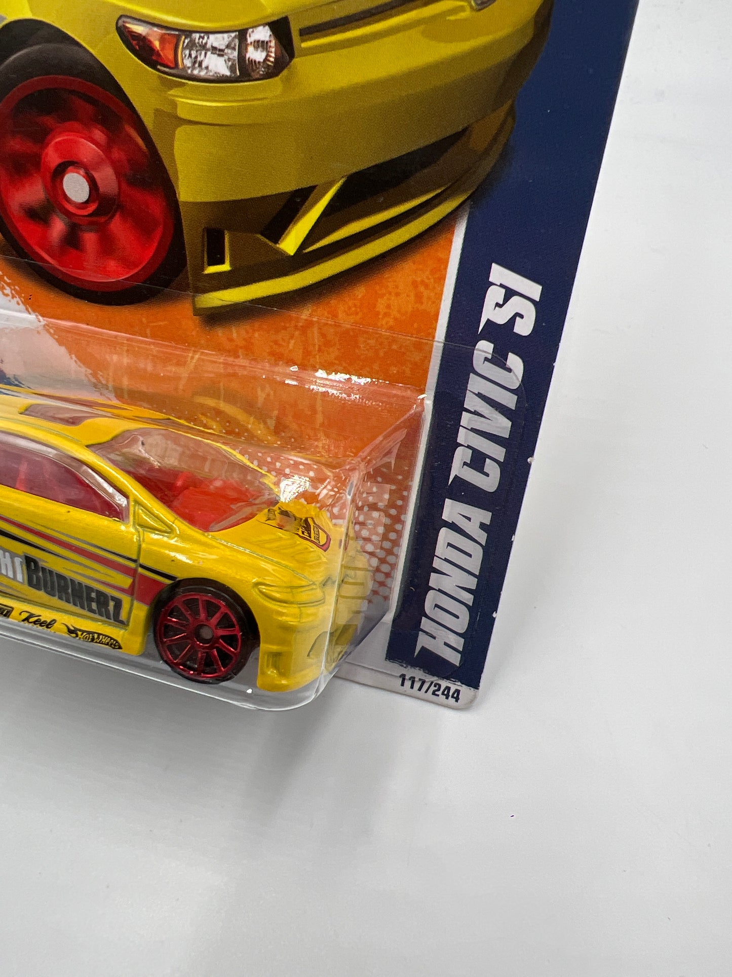 2011 Hot Wheels Nightburnerz #117 Honda Civic Si Yellow