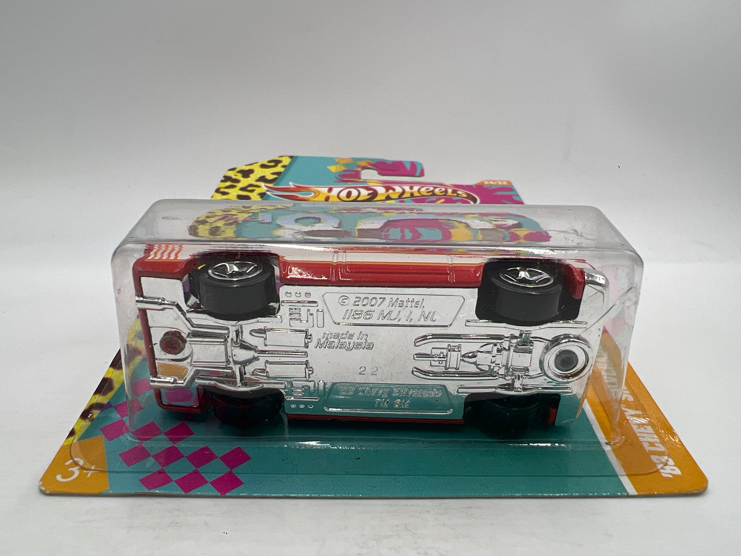 Hot Wheels Cars of the Decades The 80s #24 83 Chevy Silverado Red W/Protector