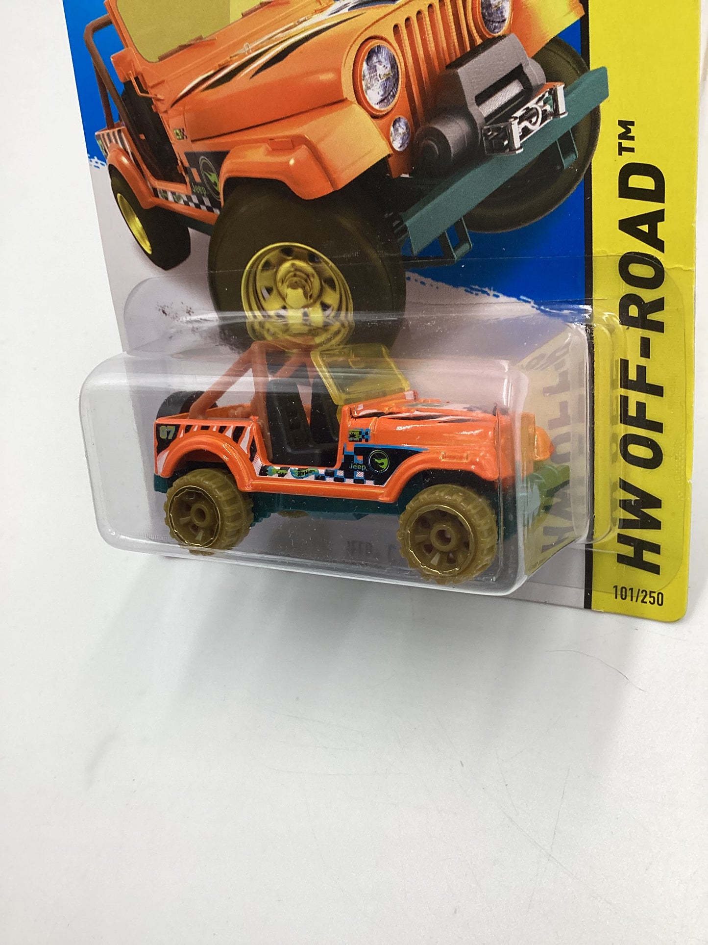 2015 Hot Wheels Treasure Hunt #101 Jeep CJ-7 Orange 273A