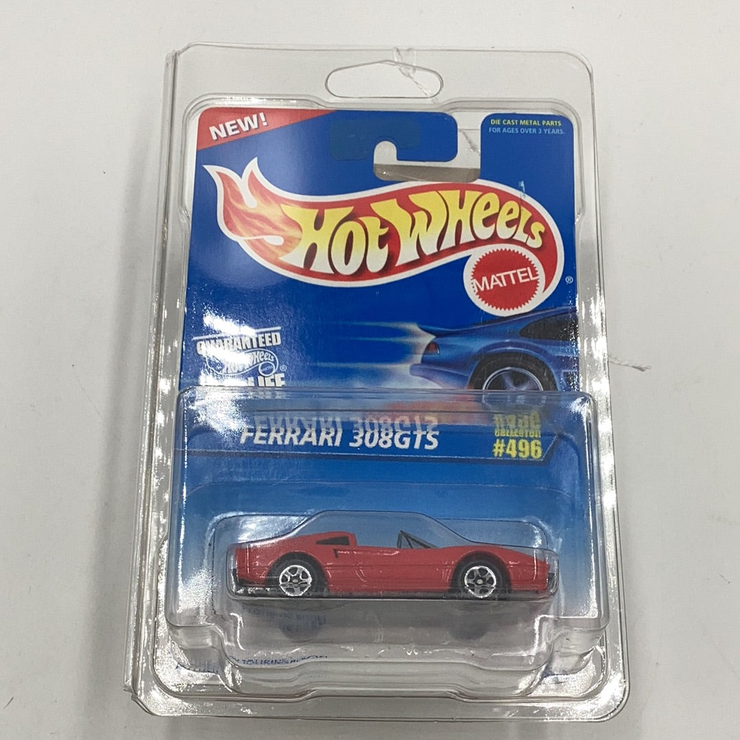 Hot wheels #496 Ferrari 308 GTS New! on card with protector