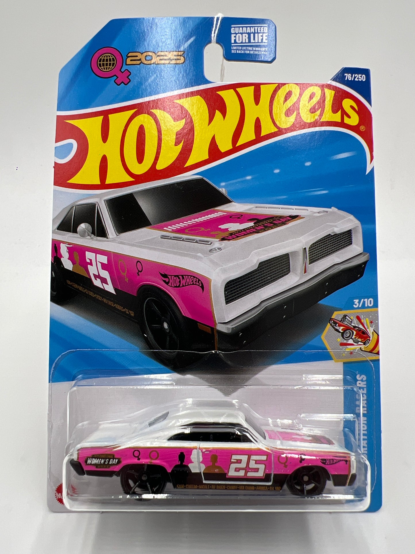 2025 Hot Wheels D Case #76 74 Brazilian Dodge Charger Womens Day Pink/White 57H