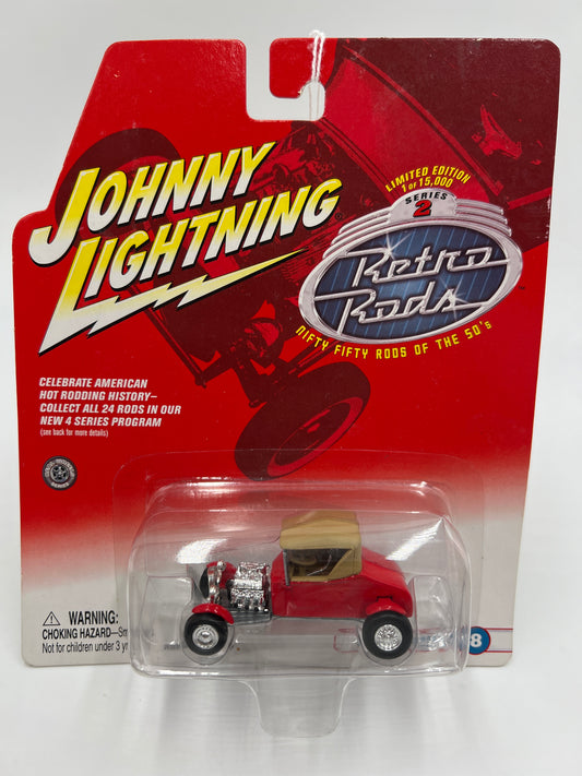 Johnny Lightning Retro Rods Series 2 #8 27 Ford T-Roadster Red 220F