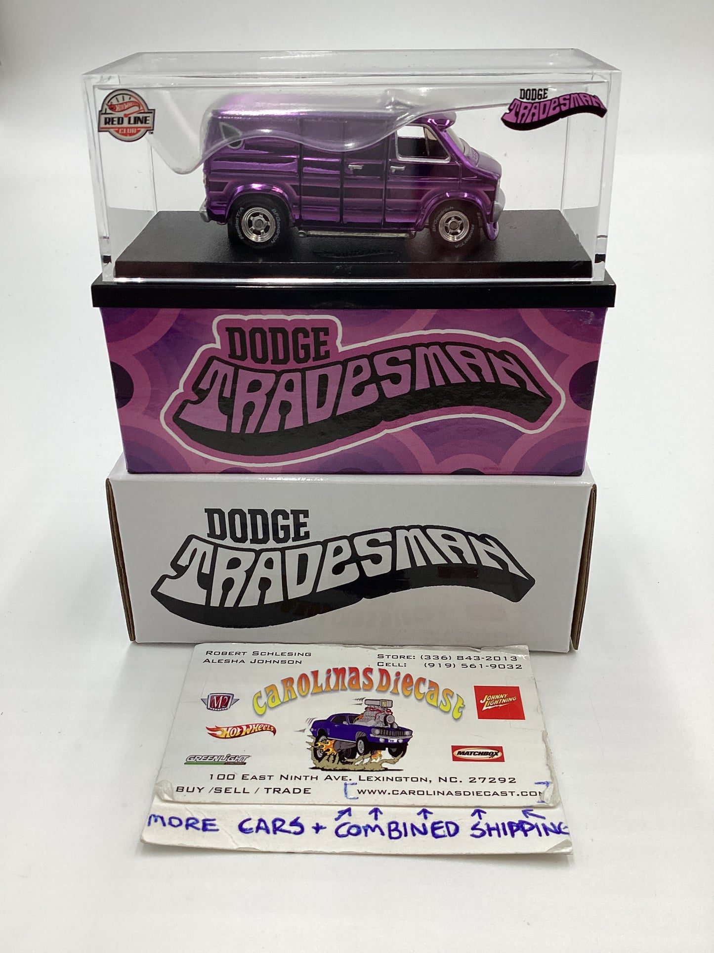 2023 Hot Wheels RLC #04453/30000 Purple Dodge Tradesman Van Purple