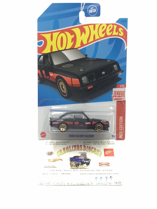 hot wheels red edition #4 Ford Escort RS2000 AA3