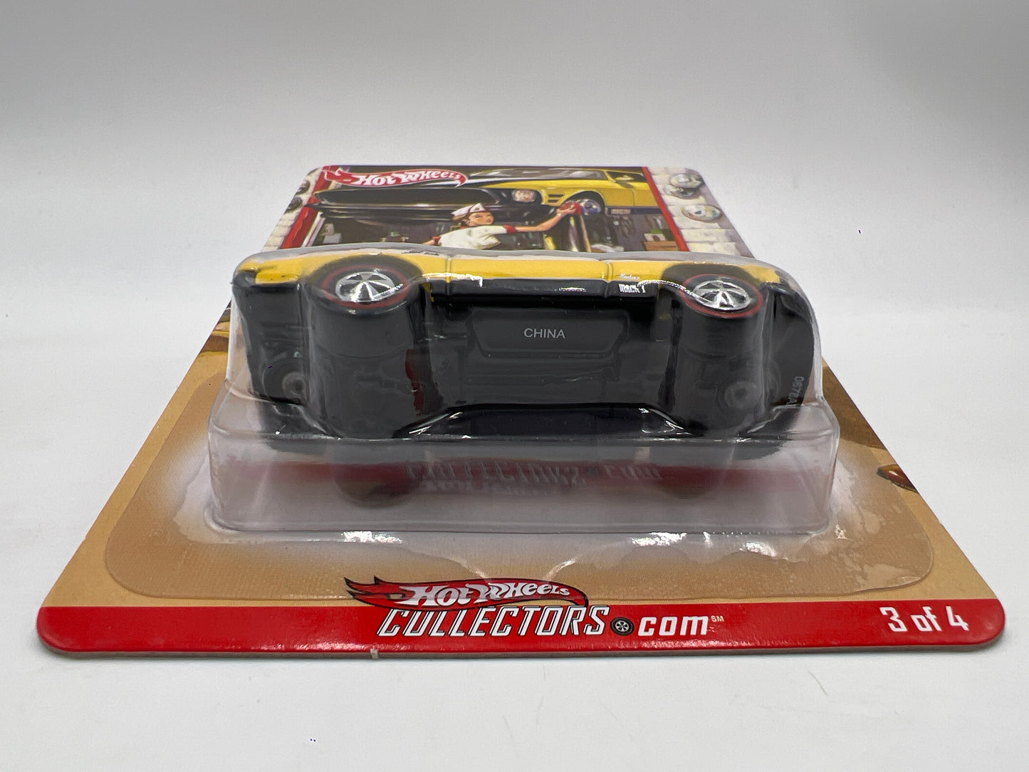 2007 Hot Wheels RLC Rewards Series #3 Mustang Mach 1 Yellow 6487/6962 W/Protector