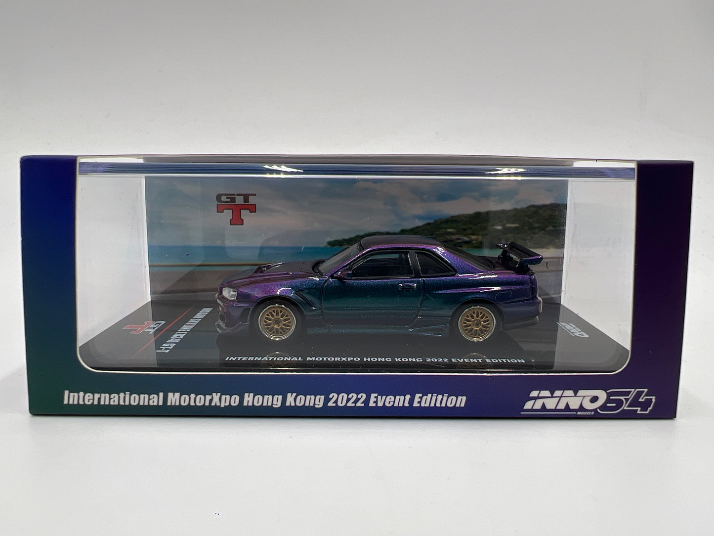 Inno64 International MotorXPO Hong Kong 2022 Event Edition Nissan Skyline R34 GT-T Chameleon