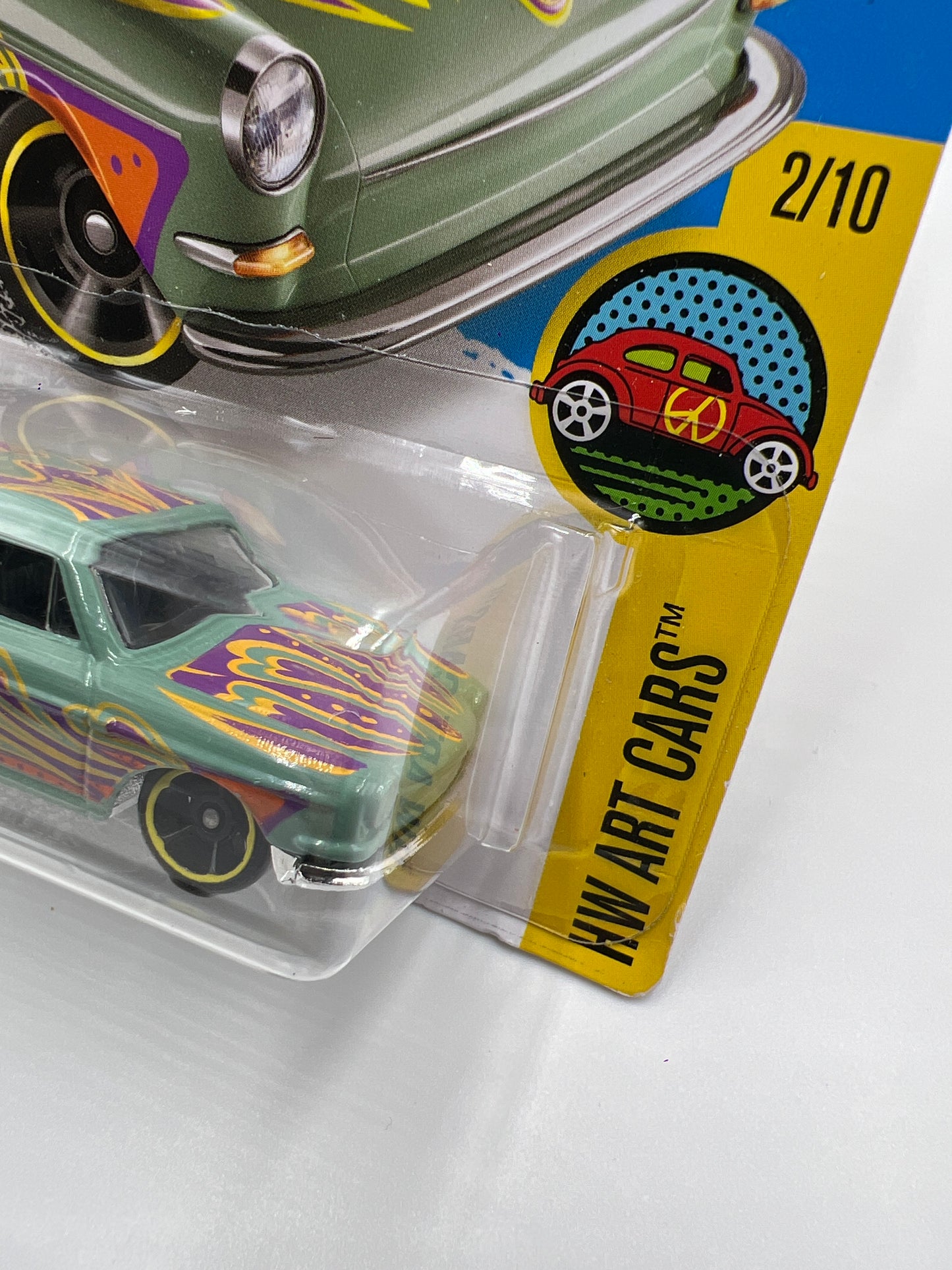 2016 Hot Wheels Art Cars #192 Custom 69 Volkswagen Squareback Green 97i