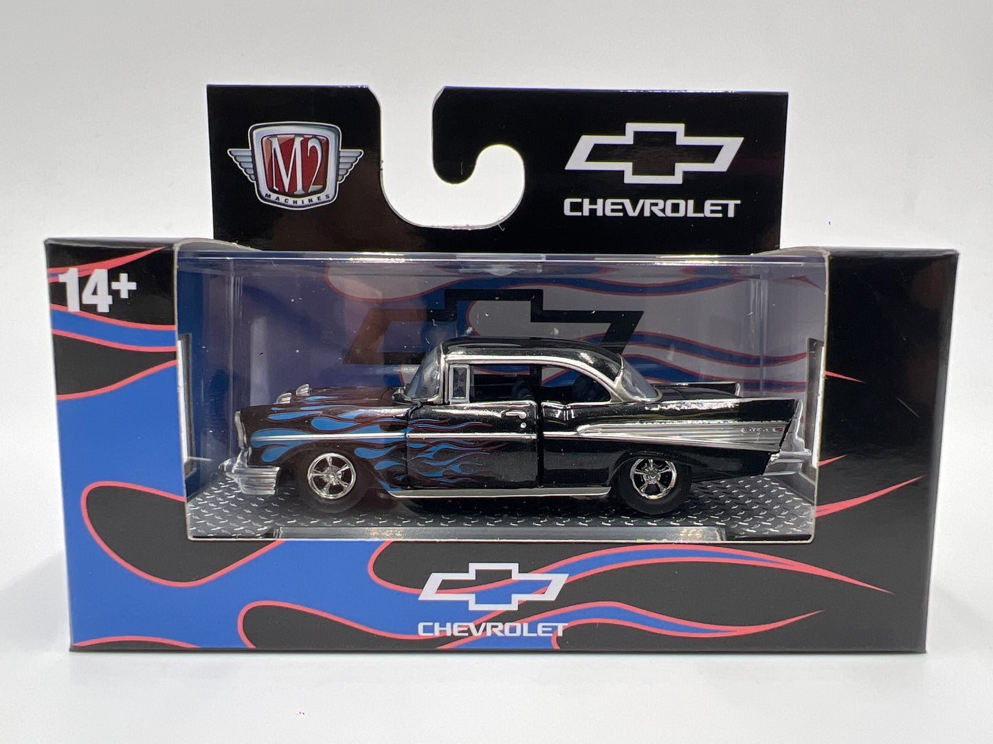 2025 M2 Machines Detroit Muscle 1957 Chevrolet Bel Air Black R86