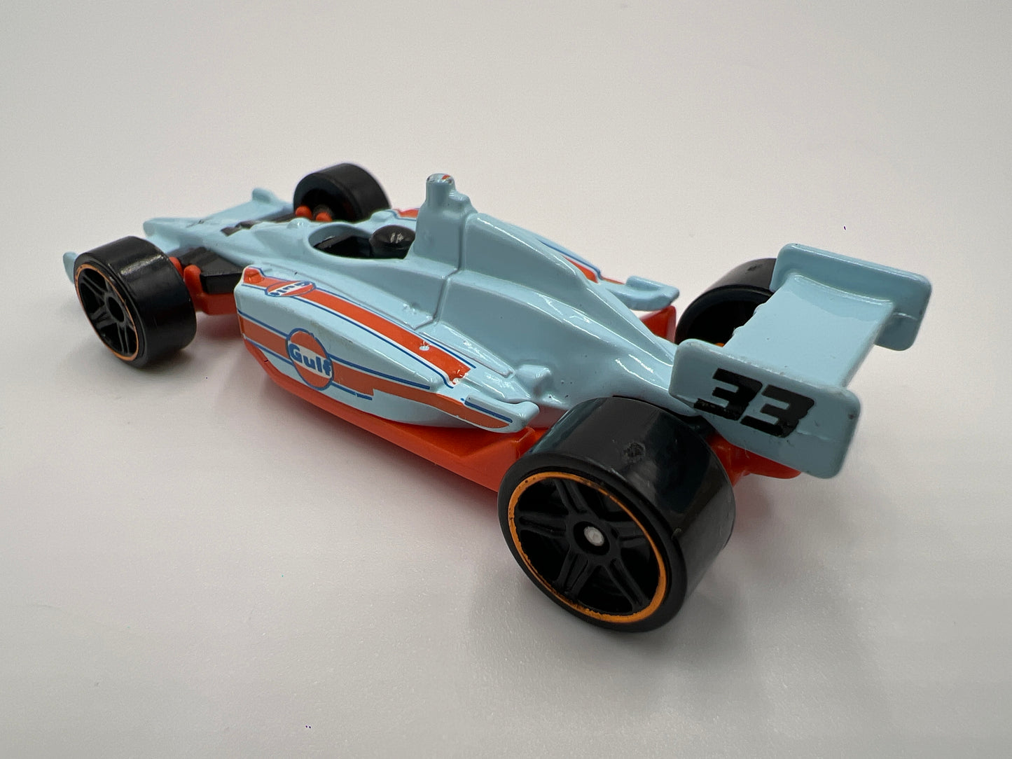 Hot Wheels 1/64 Indy 500 Oval Gulf Blue Loose