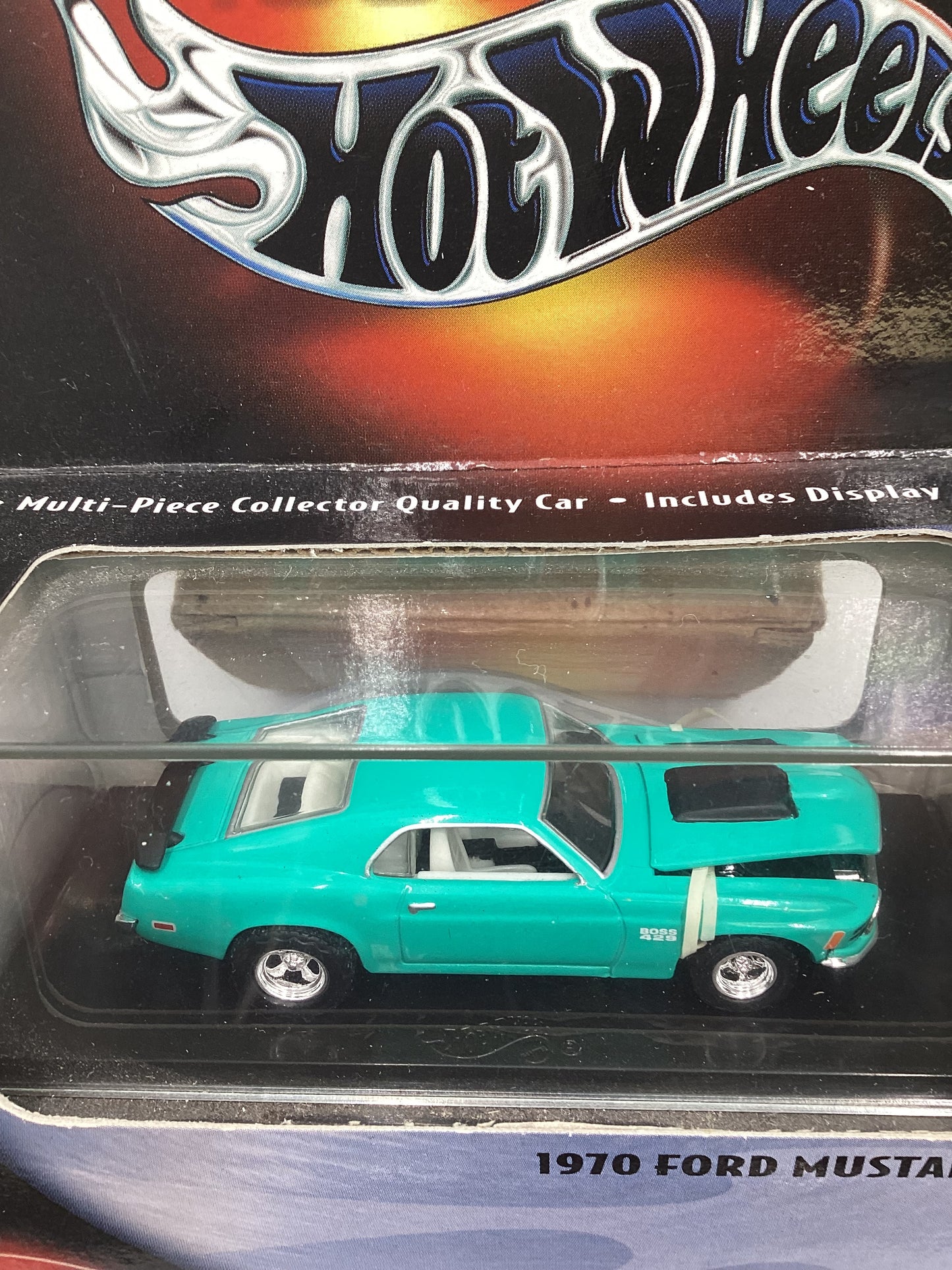 Hot Wheels Premium 100% Black Box 1970 Ford Mustang Teal (2)