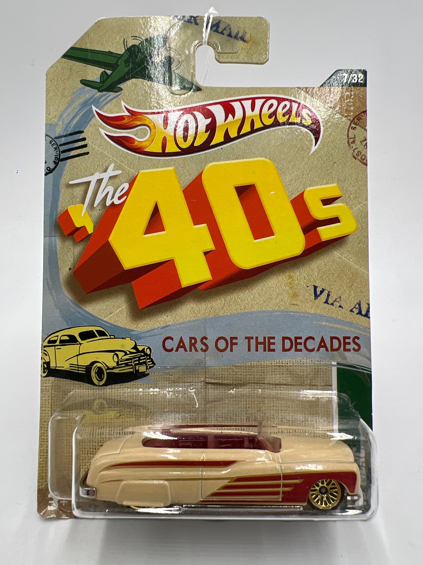 Hot Wheels Cars of the Decades The 40s #7 49 Merc Cream