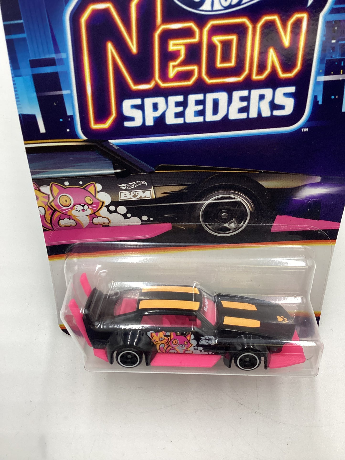 2025 Hot Wheels Neon Speeders #4 Mad Manga Black 159D