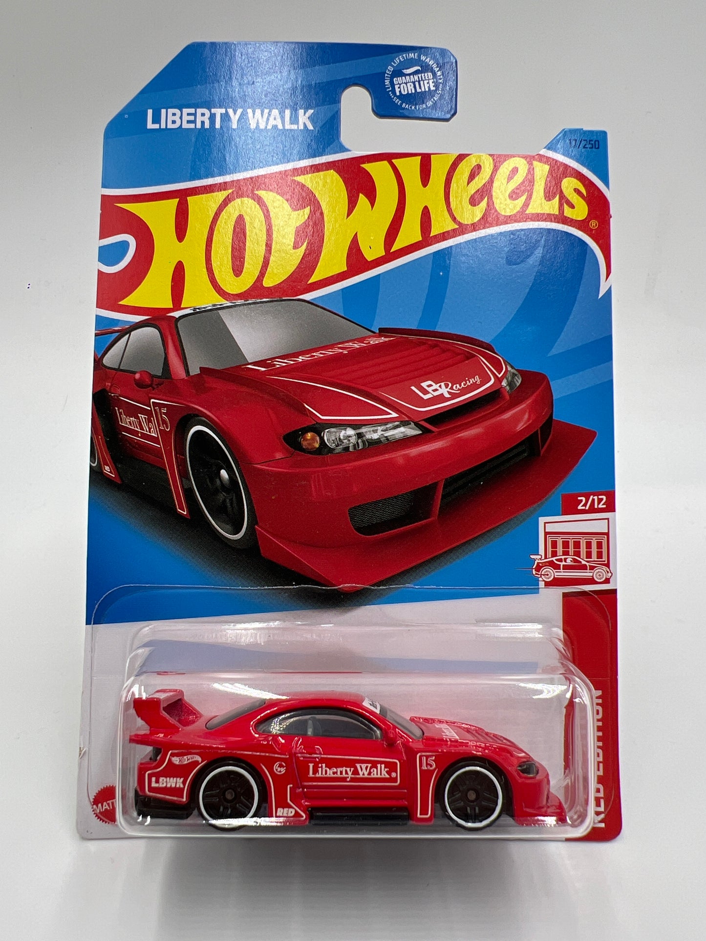 2023 Hot Wheels Target Exclusive Red Edition #17 LB Super Silhouette Nissan Silvia S15 Red W/Protector