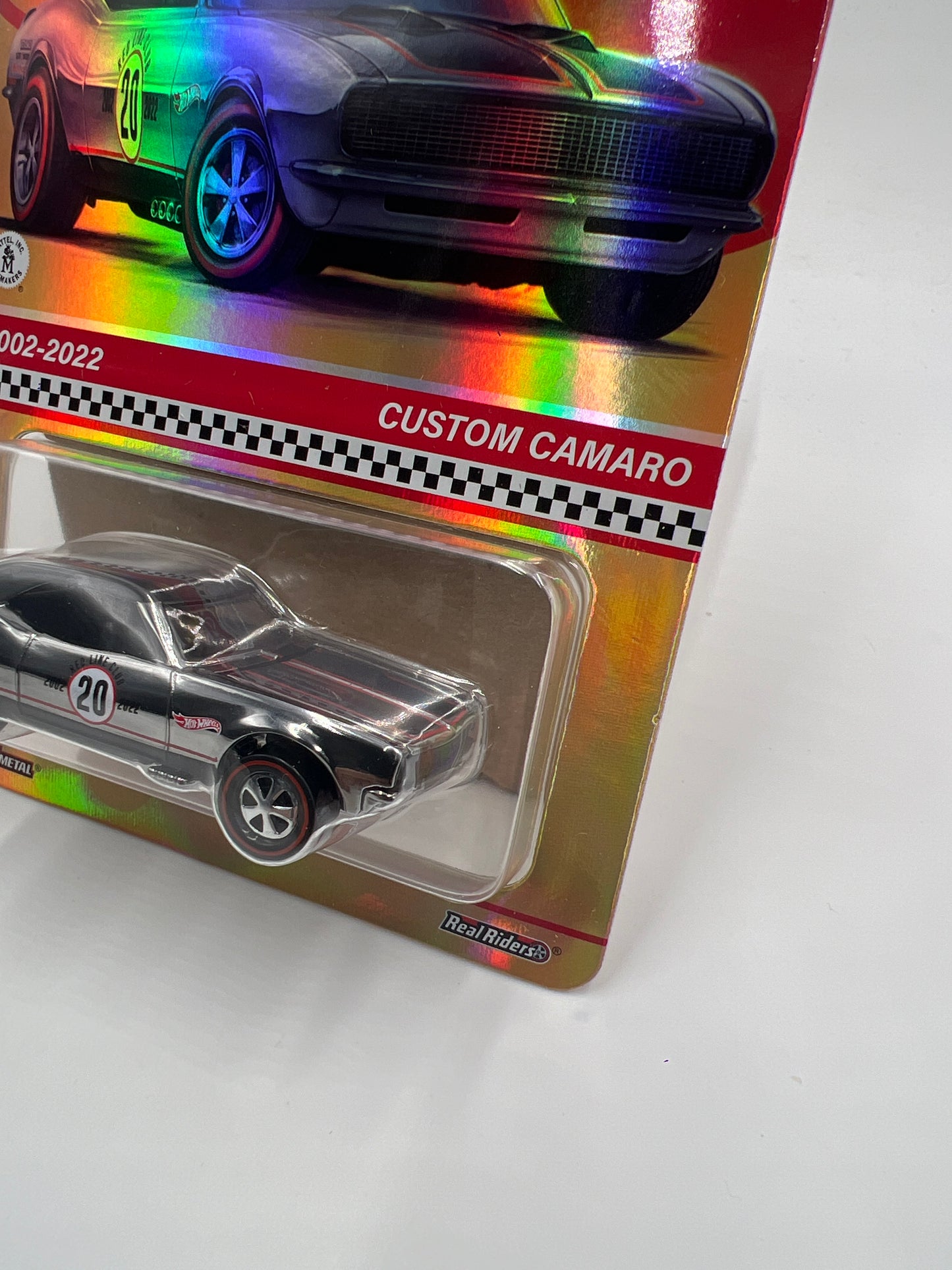 2022 Hot Wheels RLC 2002-2022 Holo Foil Chase Custom Camaro W/Protector