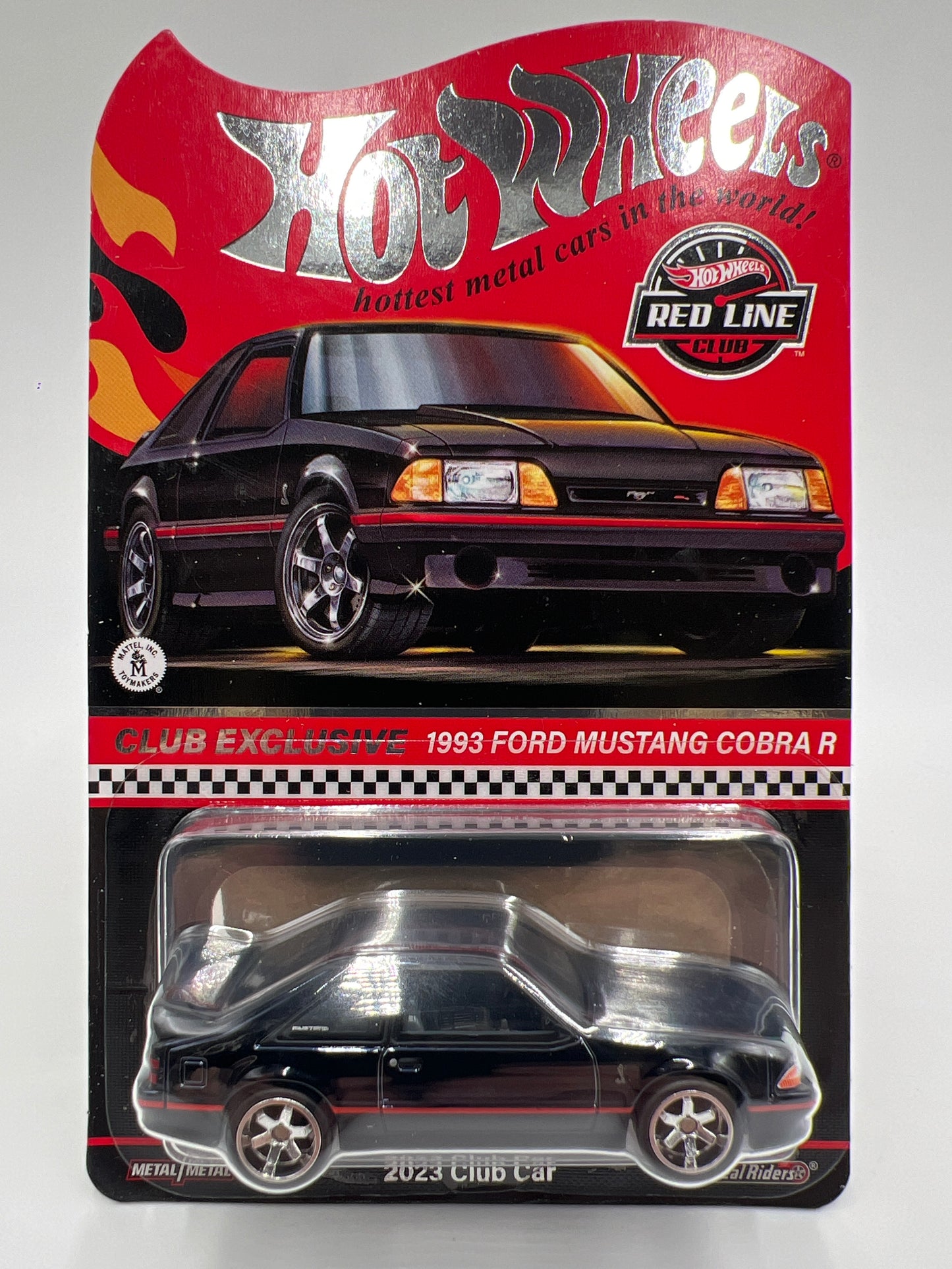 2023 Hot Wheels RLC Club Exclusive 1993 Ford Mustang Cobra R Black W/Protector