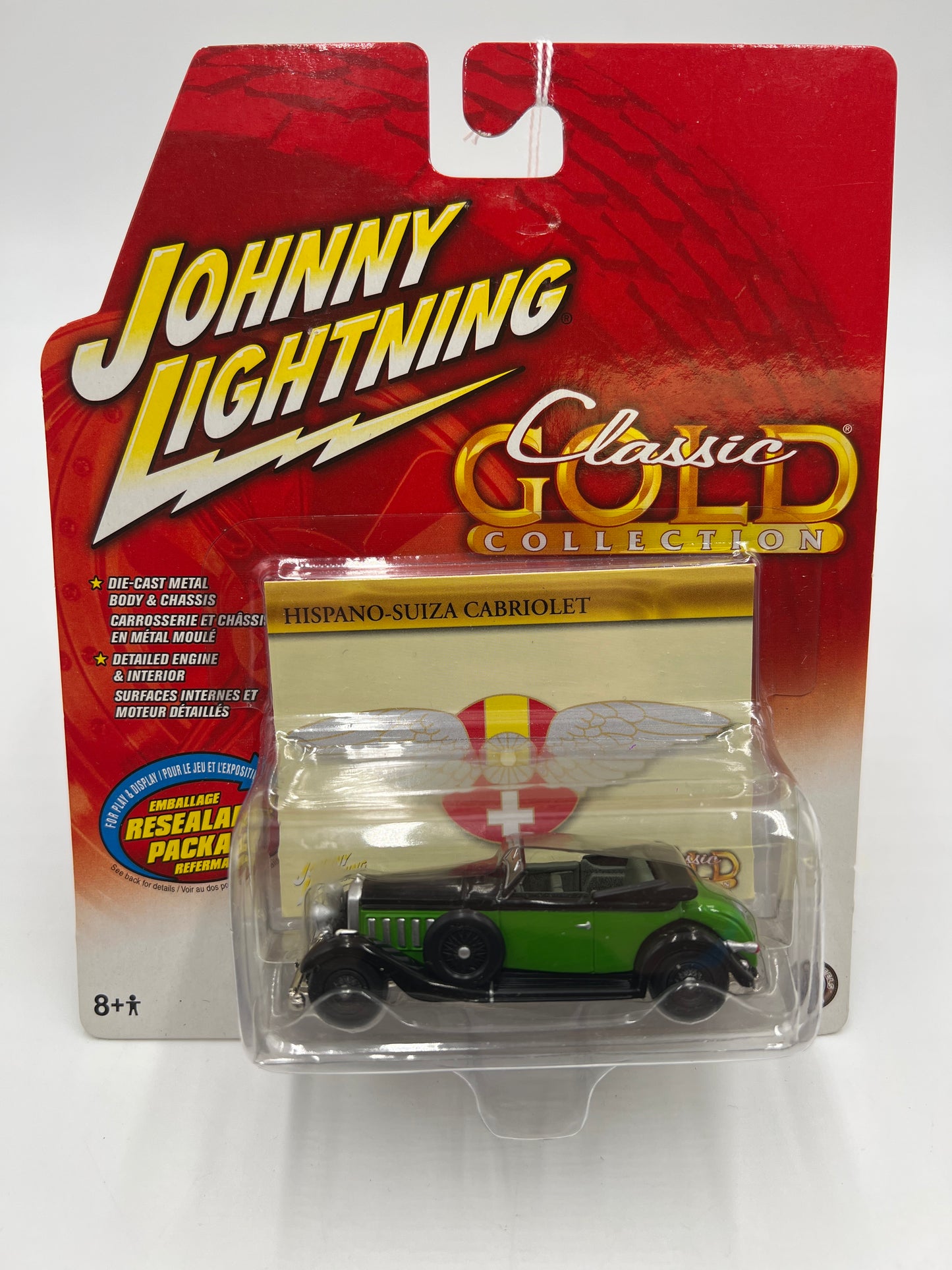 Johnny Lightning Classic Gold Collection Hispano-Suiza Cabriolet Green 228F
