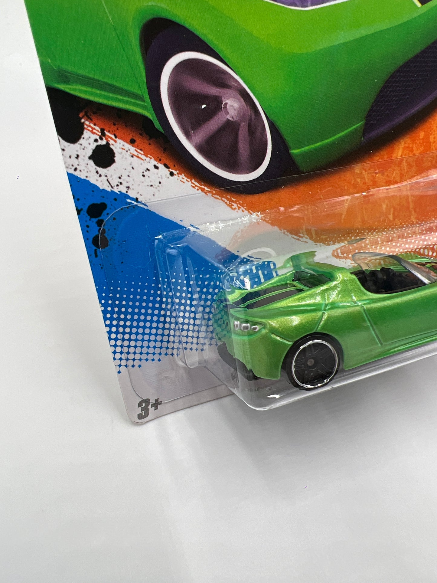 2011 Hot Wheels Track Stars #67 Tesla Roadster Green 50D