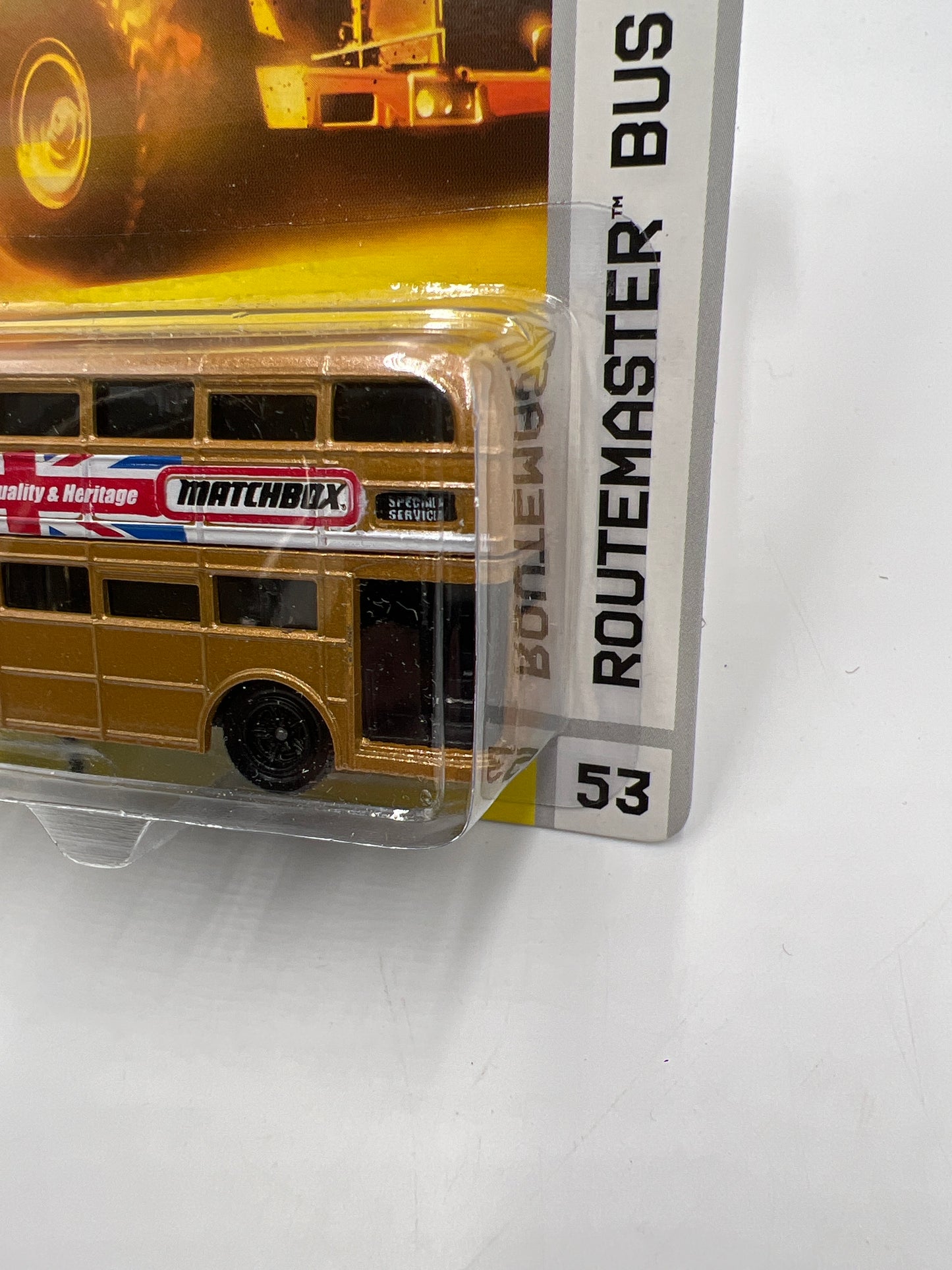 Matchbox #53 City Action Routemaster Bus  (Vein BL Corner) 68G