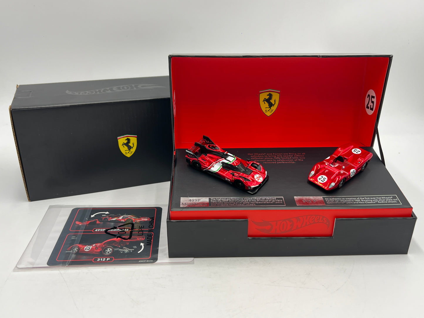 2025 Hot Wheels RLC Ferrari Heritage Set Ferrari 499P Modificata & Ferrari 312 P Spectraflame Red