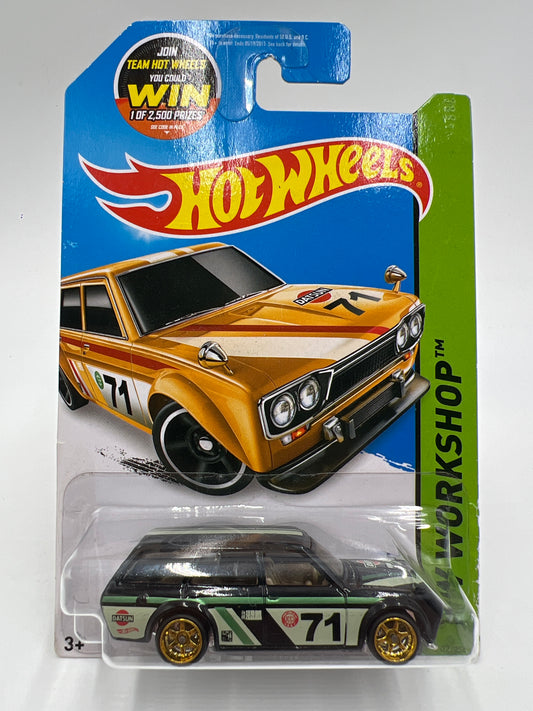 Hot Wheels Kmart 71 Datsun Bluebird 510 Wagon Wheel Swap Custom On Card W/Protector SR