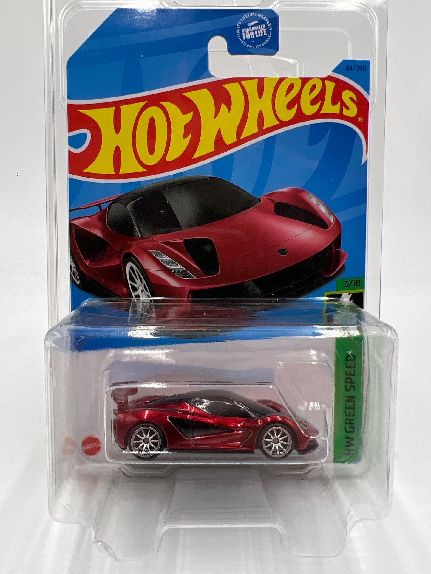 2023 Hot Wheels Super Treasure Hunt #84 Lotus Evija Red W/Protector