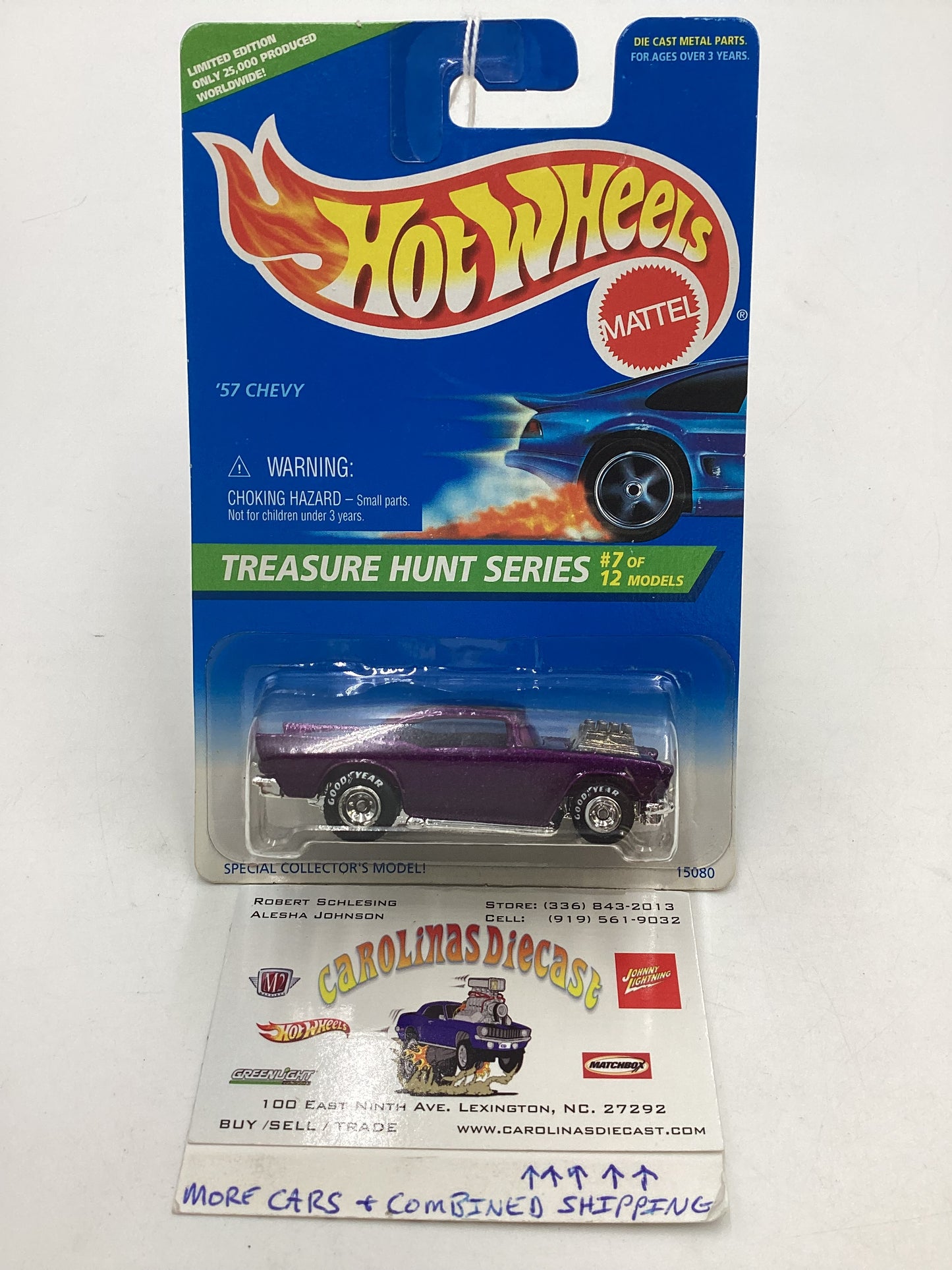 1996 Hot Wheels Treasure Hunt 7/12 57 Chevy #434 274E