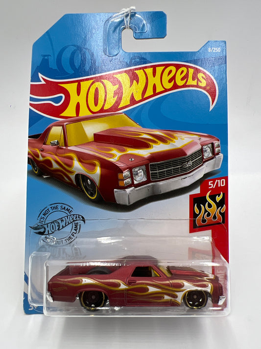 2019 Hot Wheels Flames #8 71 El Camino 11i