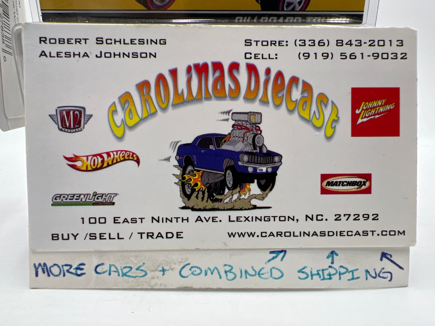 2008 Hot Wheels 8th Annual Collectors Nationals 2142/3000 Billboard Truck Blue W/Working Light & Protector